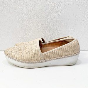 Fitflop Casa Espadrille Loafer Size 8 Tan Slip-On